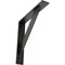 Ekena Millwork Traditional Steel Bracket, Antiqued Pewter 2"W x 12"D x 12"H BKTM02X12X12TRAPW - alternate 1